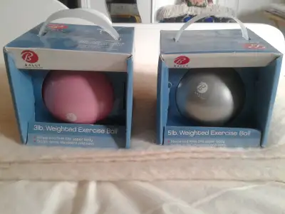 2 Weighted Exercise Balls, View more