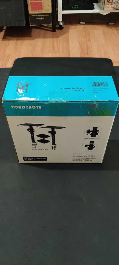 Vondynote 2x Studio Stands - Desk Clamp speaker stand w/ pads., View more