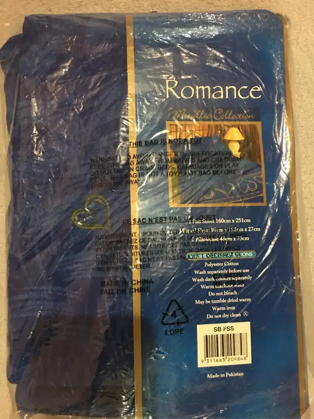 Romance Single Bed Sheet Set in Bedding in Mississauga / Peel Region - Image 3