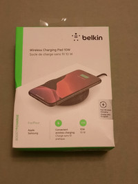 Belkin wireless charging pad (new)Wireless charging pad 10WSocle