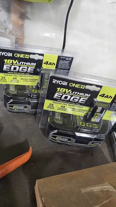 ryobi 4ah edge batteries brand new, View more