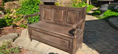 Wooden Bench with storage, View more