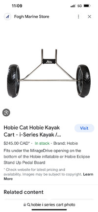 Hobie I series cart