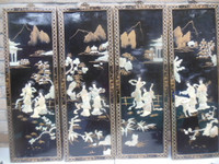 oriental pictures, four panels