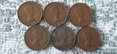 1955 Queen Elizabeth Canadian Penny $1 each. I only have a select few of these pennies available.