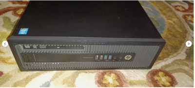 The HP EliteDesk 800 G1 SFF PC. Tested and it's in good condition. Specs: -Intel Core i7-4790 proces...