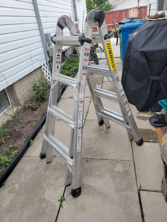 Featherlite jaws ladder extended to 17 feet heavy duty multi fun