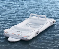 Members Mark Inflatable White Limo Island Boat