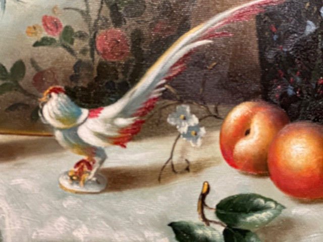 Superbe tableau huile sur toile signé, encadré, 28cmx38cm, still dans Art et objets de collection  à Ville de Montréal - Image 4