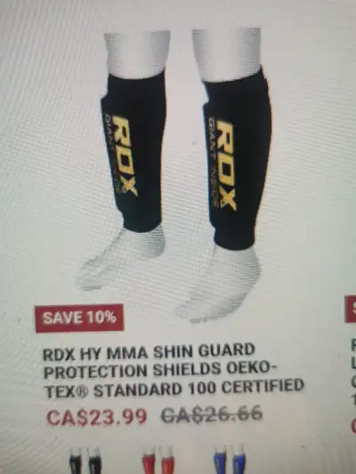 NEW adult ROX Padded Sport Shin Guard - Adult, $10, View more