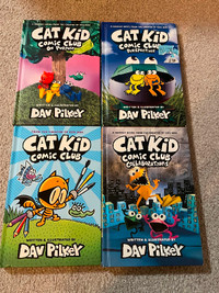 Dog man, Cat Kid, and Captain Underpants books