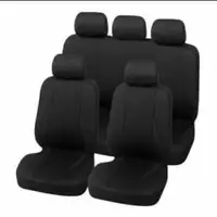 Housses de sièges d'auto complet en tissu noir