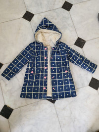Hatley Plush Lined Early Spring/Late Fall Waterproof coat, sz 7