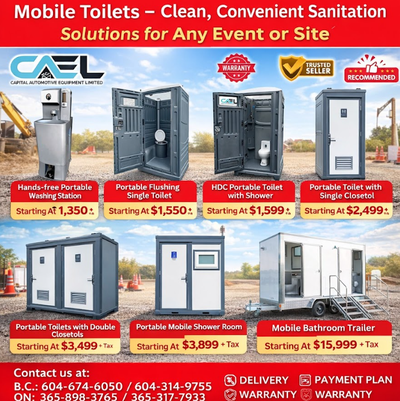 Finance Available! Mobile Toilets – Clean, Convenient Sanitation, View more