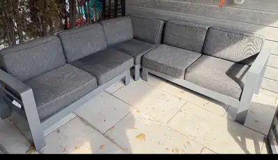 Outdoor Patio Sectional and Bar Stools, View more