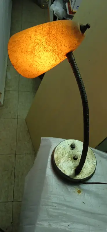 Vintage desk lamp in working condition, View more