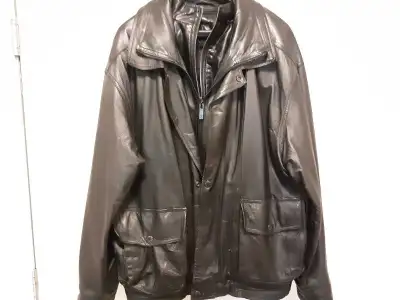 PelleCuir Leather Bomber Jacket, View more