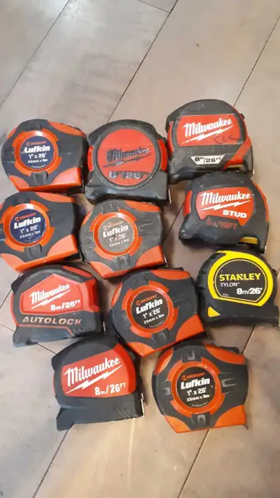 Lufkin Milwaukee Stanley Tape Measures, View more