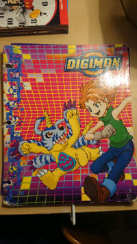 OBO Digimon Digital Monsters School Folder 1999 Vintage Kittrich