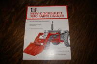 Cockshutt  1610 Farm Loader for Tractor     Brochure  1968