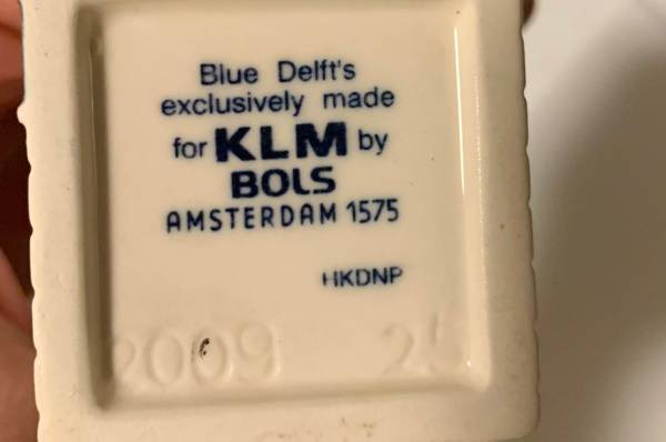 VERY RARE KLM BOLS HOUSE #25 BLUE DELFT HOLLAND AMSTERDAM 1575 N in Arts & Collectibles in Burnaby/New Westminster - Image 4