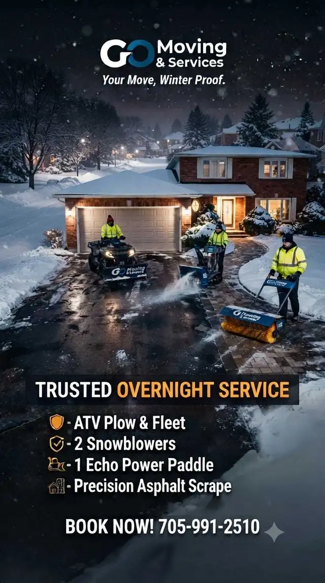 Professional Overnight Snow Removal – GO Moving & Services