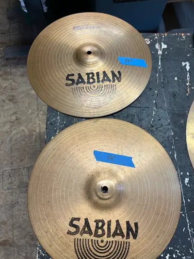 Drum kit pieces sold as a lot, View more