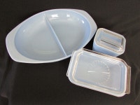 Vintage Pyrex HTF Delphite Blue