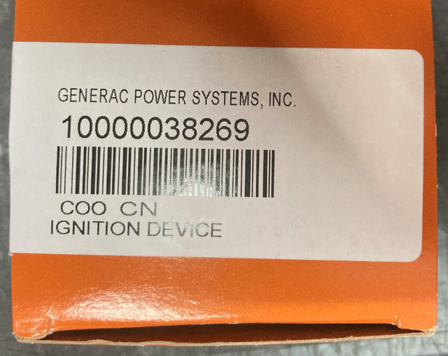 (NEW) Generac COO CN Ignition Device 10000038269 in Outdoor Tools & Storage in City of Toronto - Image 2