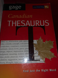 English Canadian thesaurus 