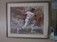 Original oil on canvas painting (Baseball)