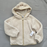 Brand New GAP Sherpa Critter Zip-Front Hooded Jacket 