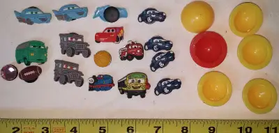 Qty 16 x Cars Rubber Crocs Shoe Charms and Poppers $5.00 set . Located in Summerside, SE London. Smo...