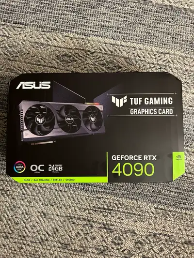 Selling my ASUS TUF Gaming GeForce RTX 4090 24GB graphics card. Absolute beast for 4K gaming, stream...