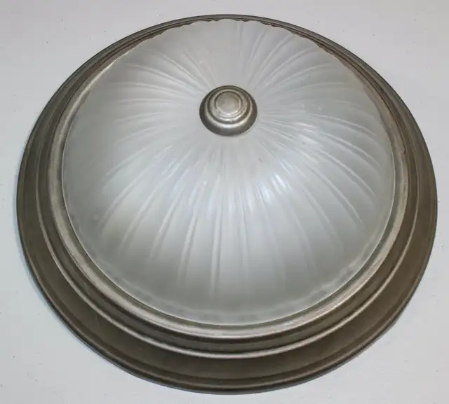Flush Mount Ceiling Light – Frosted Glass Dome in Indoor Lighting & Fans in Kitchener / Waterloo - Image 2
