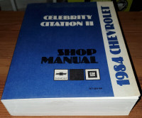 1984 CELEBRITY CITATION SHOP Manual