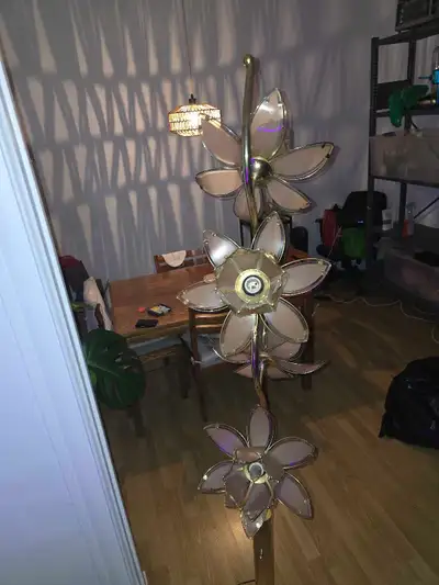 Vintage Murano Glass Flower Floor Lamp - Italian Mid Century , View more