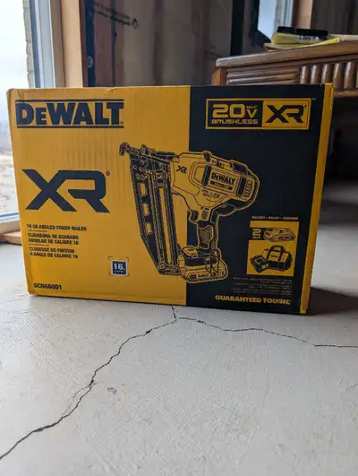 16 gauge DeWalt XR. cordless nailer, View more