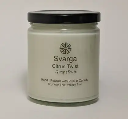 9oz Glass Jars with Black Lids – 12 for $25