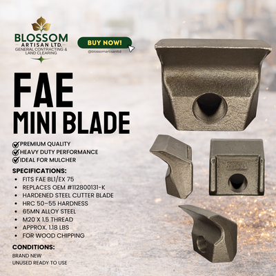 FAE Mini C3 Blade Forestry Mulcher Carbide Tooth | Aftermarket, View more