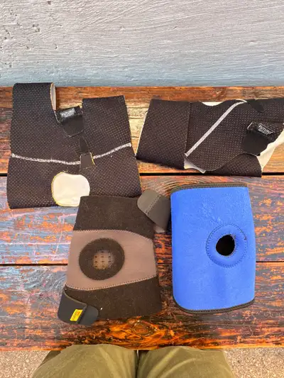 4 Velcro Knee Braces, View more