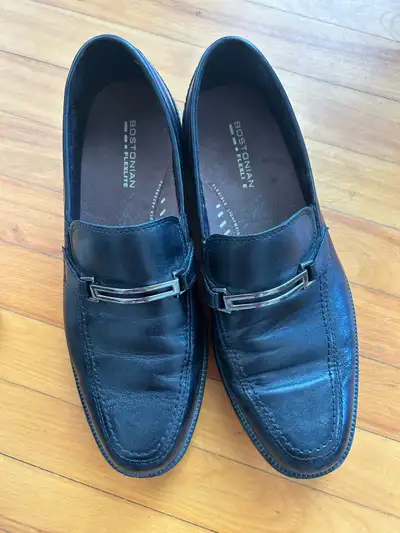 men’s black leather dress shoes size 12, View more