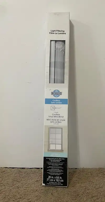 !!!BNIB!!!Cordless Mini Blind 28"x64" !! Home Depot Price $63 !!, View more