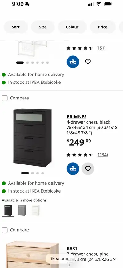 IKEA 4 Drawer Chest, View more