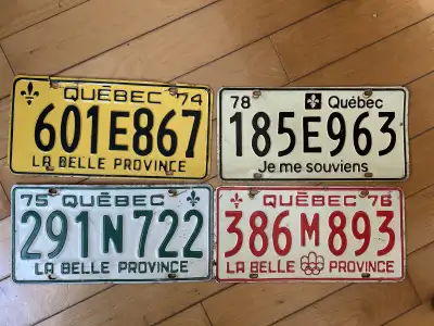 plaques d’immatriculation du Québec , View more