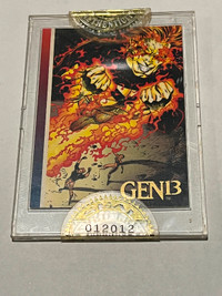 GEN13 #1 1993 Wizard Magazine Image Promo Gold Foil Card Jim Lee