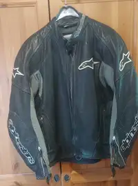Manteau moto Alpinestars jacket cuir leather