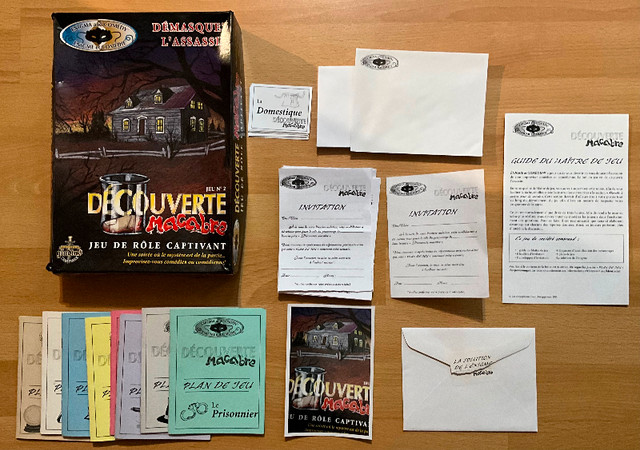 Découverte macabre - démasquez l’assassin, jeu de rôle captivant dans Jouets et jeux  à Trois-Rivières - Image 2