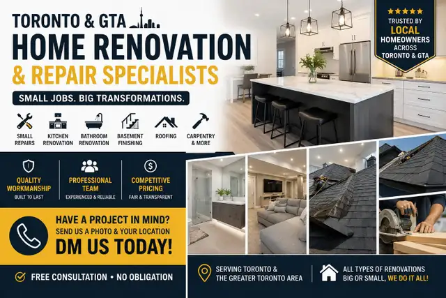 Planning a Home Renovation?Looking for a reliable contractor?
