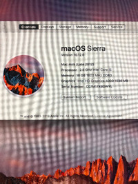 Apple Mac Mini 2.5ghz i5, Maxed Out 16gb ram 500gb SSD late 2012